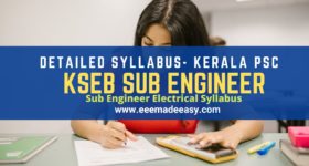 Sub Engineer Electrical Syllabus