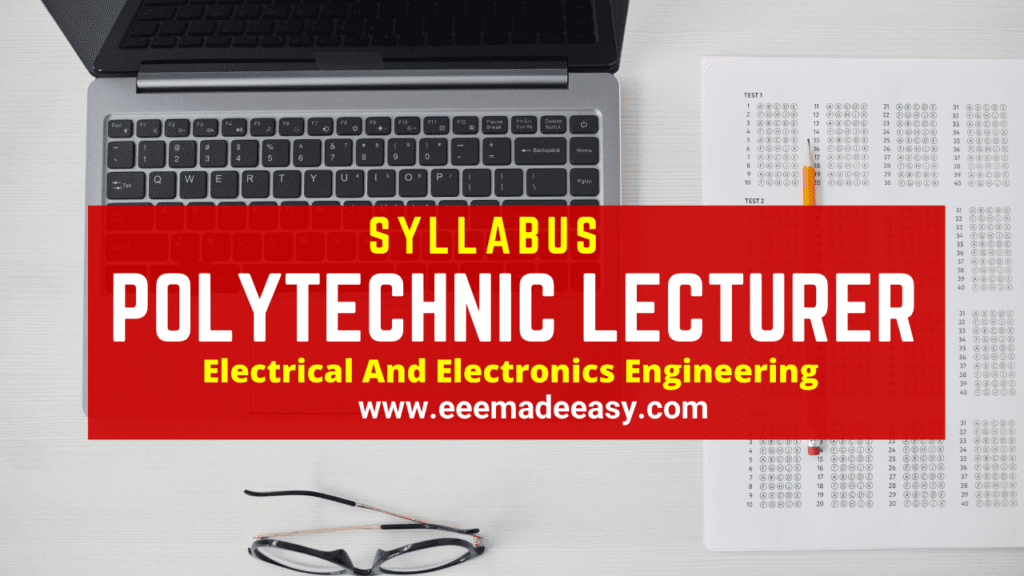 Polytechnic Lecturer Electrical and Electronics Engineering Kerala PSC Syllabus