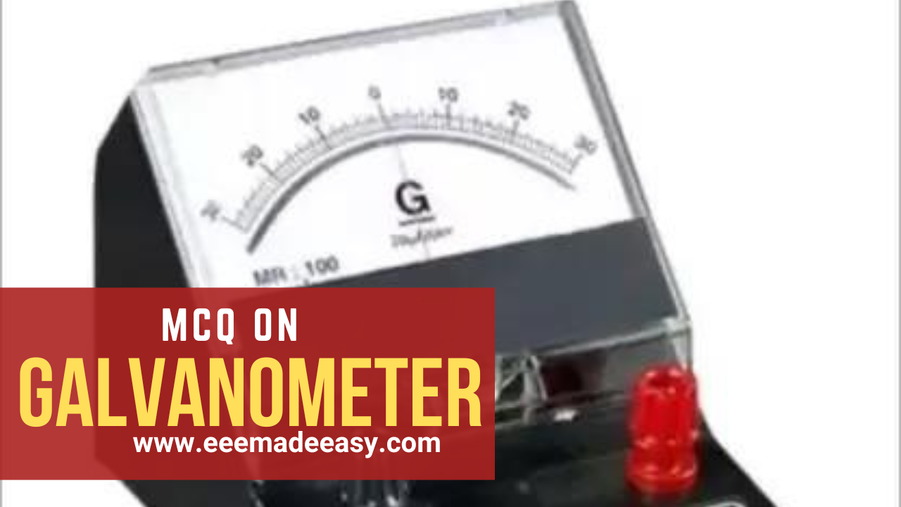 galvanometer MCQ