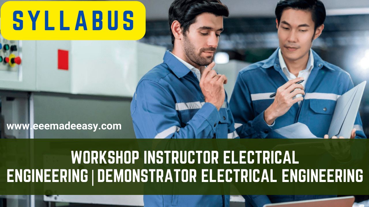 Workshop Instructor Electrical Engineering|Demonstrator Electrical Engineering