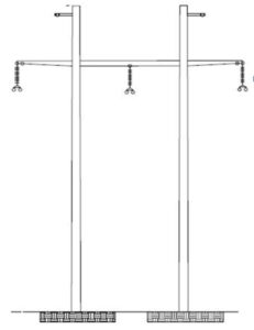 220-kV single-circuit H-frame TSP