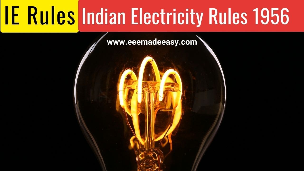 ie-rules-Indian Electricity Rules 1956