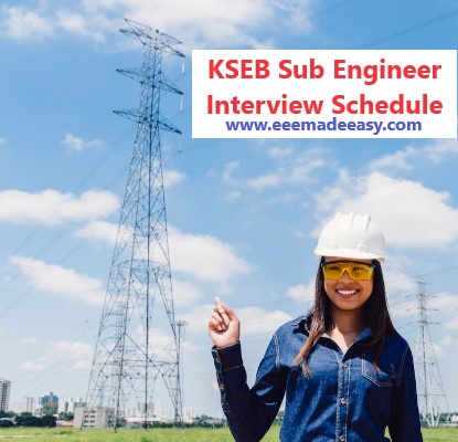 kseb-sub-engineer-interview-date-schedule