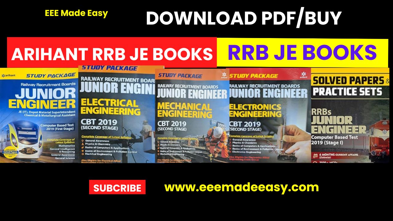 Arihant RRB JE books PDF free download
