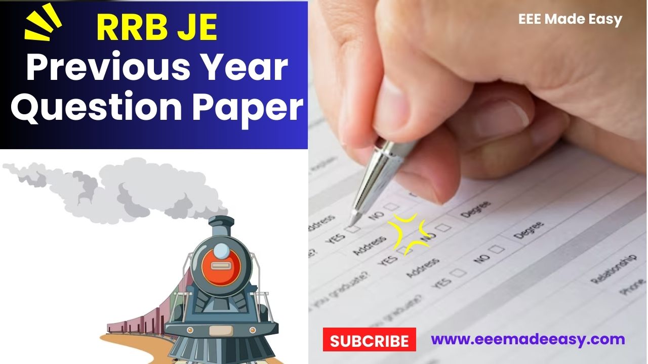 RRB JE Previous Year Question Paper