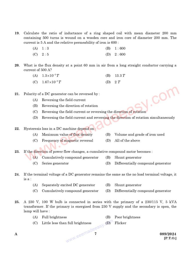 [PDF]Assistant Engineer Electrical Harbour Engineering Question Paper ...