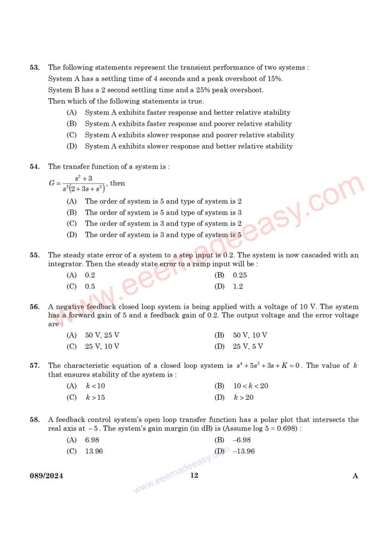 ELECTRICAL UTILITY ENGINEERING QUESTION PAPER WITH ANSWERS PDF 2024 visual data 4