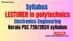 Syllabus LECTURER in polytechnics Electronics